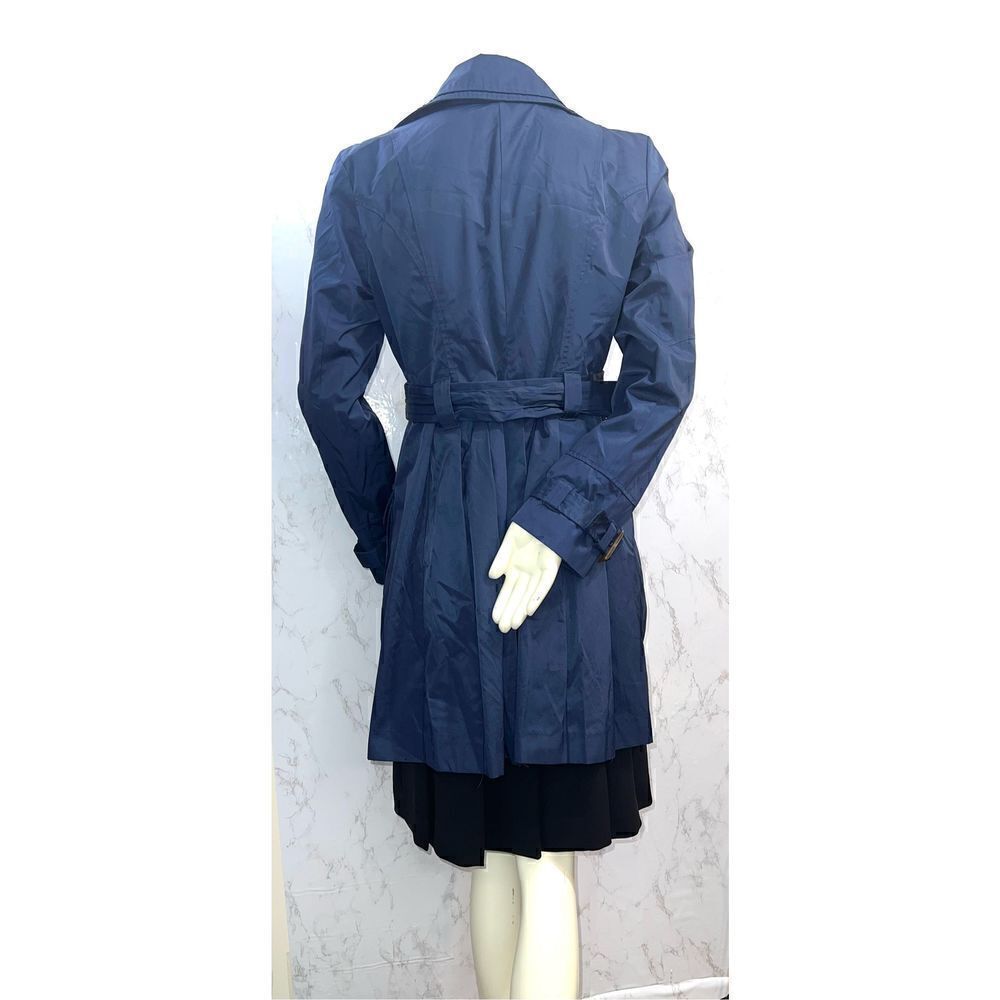 Steve Madden Navy Blue Trench Coat - Picture 3 of 8